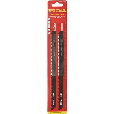 T-shank Jig Saw Blade Softwood/chip/ply/firbre 4.0mm 6tpi 250mm 2pc
